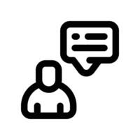 customer feedback icon. line icon for your website, mobile, presentation, and logo design. vector
