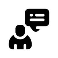 customer feedback icon. glyph icon for your website, mobile, presentation, and logo design. vector