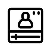 online meeting icon. line icon for your website, mobile, presentation, and logo design. vector