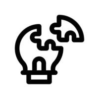solution icon. line icon for your website, mobile, presentation, and logo design. vector