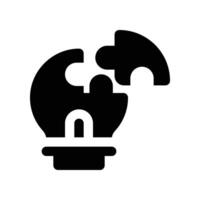 solution icon. glyph icon for your website, mobile, presentation, and logo design. vector