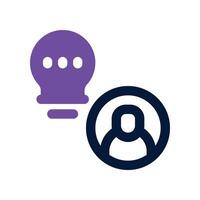 employee hire icon. dual tone icon for your website, mobile, presentation, and logo design. vector