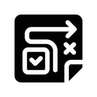 strategy icon. glyph icon for your website, mobile, presentation, and logo design. vector