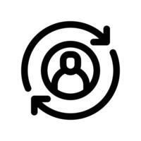 continuity icon. line icon for your website, mobile, presentation, and logo design. vector