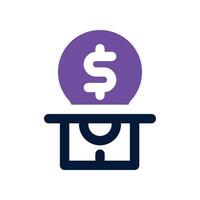 withdraw icon. dual tone icon for your website, mobile, presentation, and logo design. vector