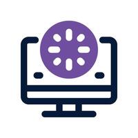loading screen icon. dual tone icon for your website, mobile, presentation, and logo design. vector