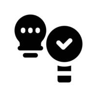 search icon. glyph icon for your website, mobile, presentation, and logo design. vector