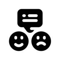 review icon. glyph icon for your website, mobile, presentation, and logo design. vector