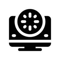 loading screen icon. glyph icon for your website, mobile, presentation, and logo design. vector