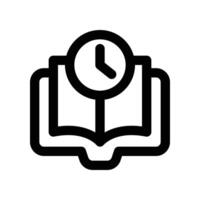 reading time icon. line icon for your website, mobile, presentation, and logo design. vector