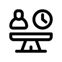 stability icon. line icon for your website, mobile, presentation, and logo design. vector