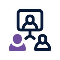 hierarchy icon. dual tone icon for your website, mobile, presentation, and logo design. vector
