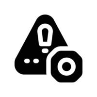 risk management icon. glyph icon for your website, mobile, presentation, and logo design. vector