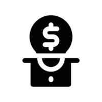 withdraw icon. glyph icon for your website, mobile, presentation, and logo design. vector