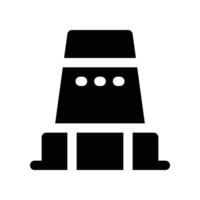 traffic cone icon. glyph icon for your website, mobile, presentation, and logo design. vector