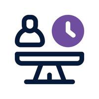 stability icon. dual tone icon for your website, mobile, presentation, and logo design. vector