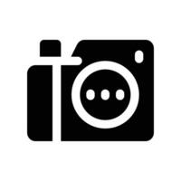 camera icon. glyph icon for your website, mobile, presentation, and logo design. vector