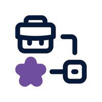 workflow icon. dual tone icon for your website, mobile, presentation, and logo design. vector