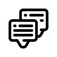 chat icon. line icon for your website, mobile, presentation, and logo design. vector