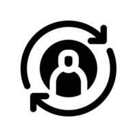 continuity icon. glyph icon for your website, mobile, presentation, and logo design. vector