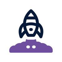 launch icon. dual tone icon for your website, mobile, presentation, and logo design. vector