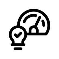performance icon. line icon for your website, mobile, presentation, and logo design. vector