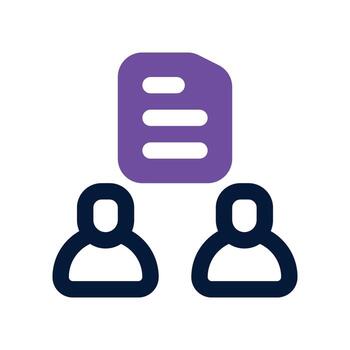 archivo trabajo icono. doble tono icono para tu sitio web, móvil, presentación, y logo diseño. vector