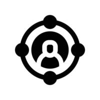 team leader icon. glyph icon for your website, mobile, presentation, and logo design. vector