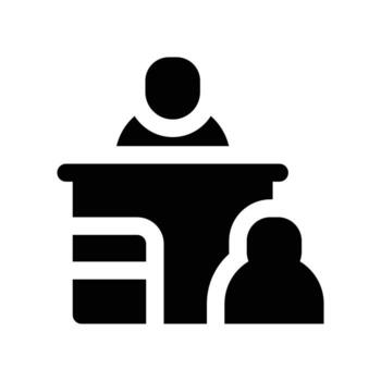 interview icon. glyph icon for your website, mobile, presentation, and logo design. vector