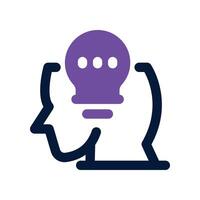 top of mind icon. dual tone icon for your website, mobile, presentation, and logo design. vector