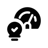 performance icon. glyph icon for your website, mobile, presentation, and logo design. vector