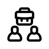 collaboration icon. line icon for your website, mobile, presentation, and logo design. vector