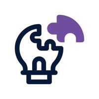 solution icon. dual tone icon for your website, mobile, presentation, and logo design. vector