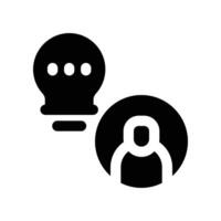 employee hire icon. glyph icon for your website, mobile, presentation, and logo design. vector