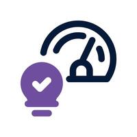 performance icon. dual tone icon for your website, mobile, presentation, and logo design. vector