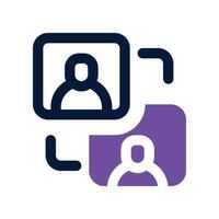 call icon. dual tone icon for your website, mobile, presentation, and logo design. vector