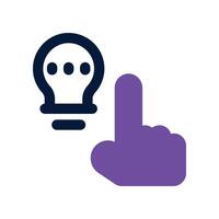 chosen icon. dual tone icon for your website, mobile, presentation, and logo design. vector
