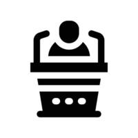 conference icon. glyph icon for your website, mobile, presentation, and logo design. vector