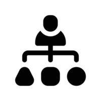 decision making icon. glyph icon for your website, mobile, presentation, and logo design. vector