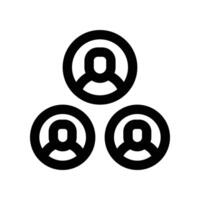 teamwork icon. line icon for your website, mobile, presentation, and logo design. vector