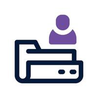 folder icon. dual tone icon for your website, mobile, presentation, and logo design. vector