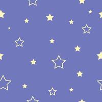 Stars seamless pattern, endless texture background vector