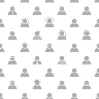 Seamless pattern, Person, Avatar, Texture background vector