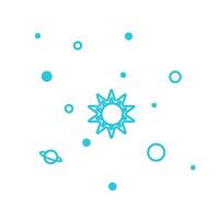Cosmic event icon. Isolated on white background. From blue icon set. vector