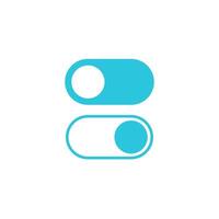 Light toggle switch icon. Isolated on white background. From blue icon set. vector