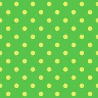 Polka Dot pattern, seamless texture green background vector