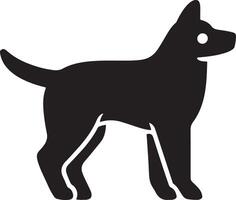 A dog with a collar that says quot the name dog quot vector