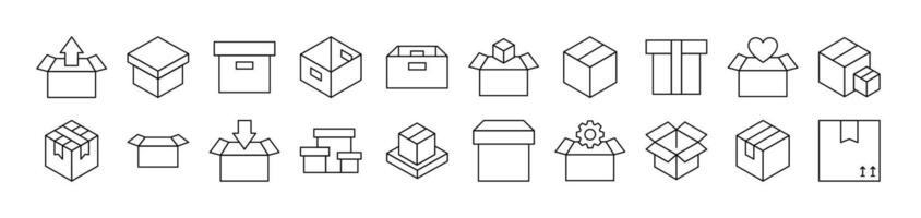 Box as Post and Delivery vector