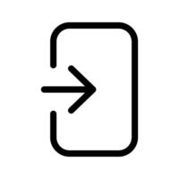 Log In Icon Symbol Design Illustration vector