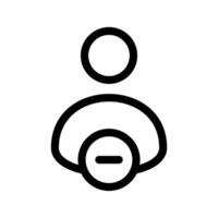 Block User Icon Symbol Design Illustration vector